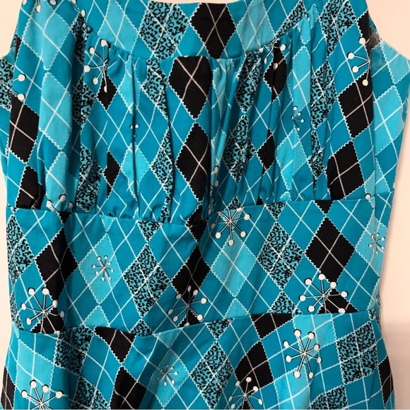 Voodoo Vixen Sleeveless Square Neck Pin‎ Up Dress Small - Picture 5 of 10